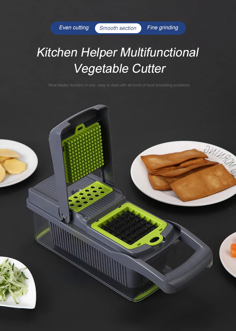 Cabbage Potato Mandoline Slicer 12 In 1 Veggie Chopper Vegetable Cutter