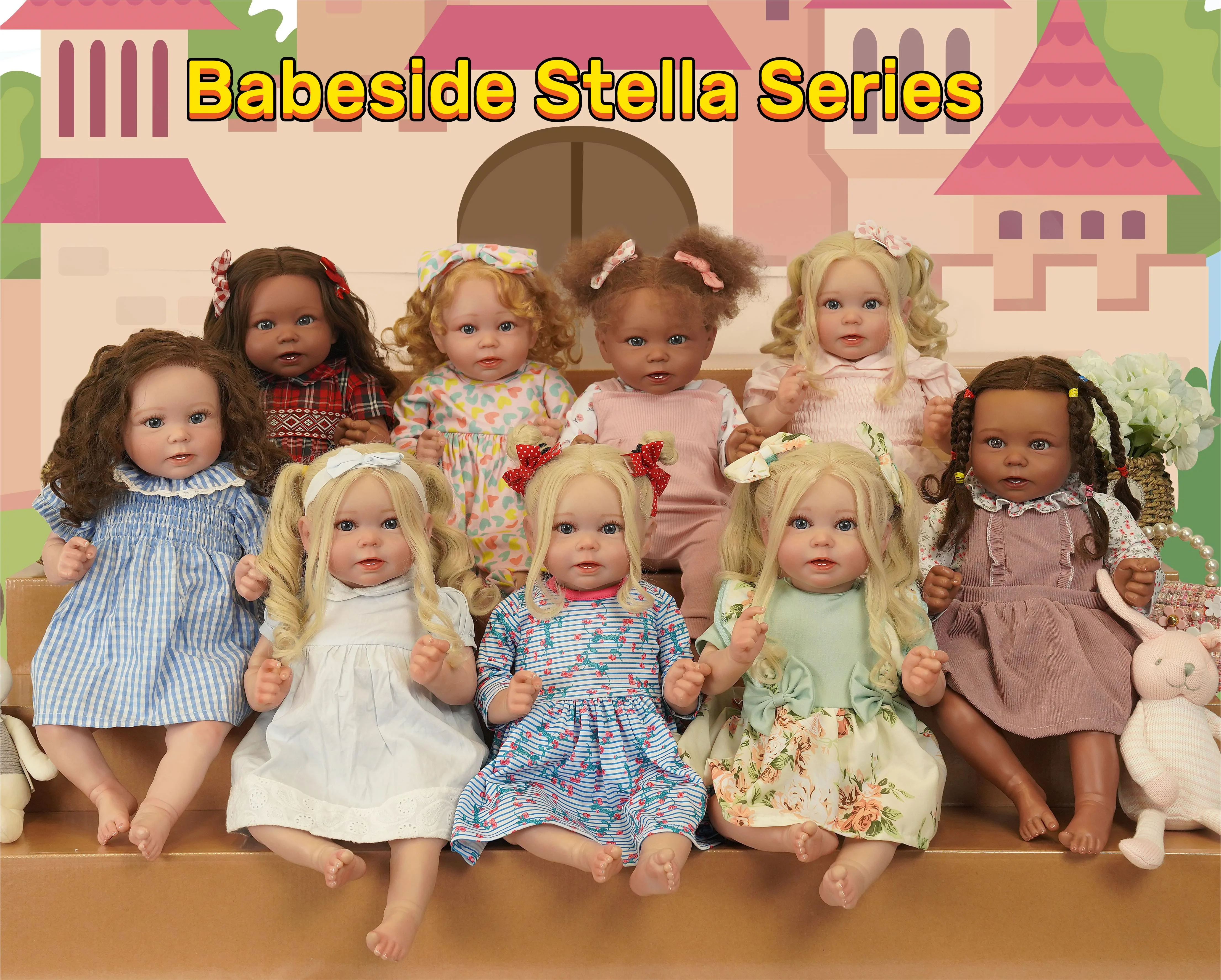 Babeside 50cm Original Design Painted Finished Reborn Toddler Dolls New