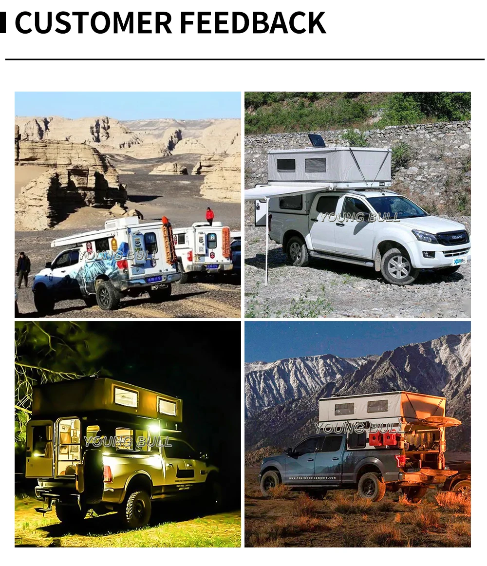 Luxury 4x4 Truck Camper For Pickup Colorado Steel Customized Chinese