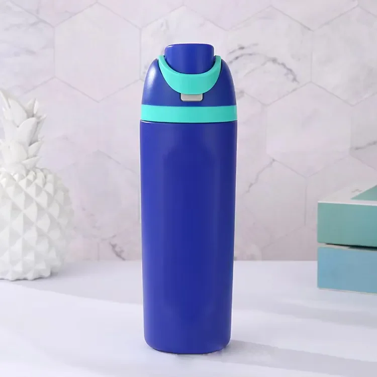 Owala FreeSip 19 oz Blue Insulated Stainless Steel Water Bottle with Straw  Lid - Swico Auctions