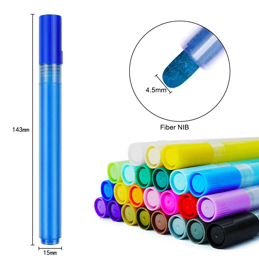 Набор маркеров-маркеров для жидкого мела 9 видов цветов на водной основе