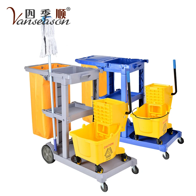 Buy Wholesale China Hot Selling Cleaning Trolley Janitor Cart