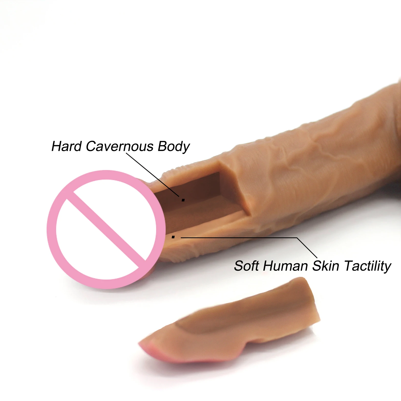 Double-layered elastic silicone detail showing texture