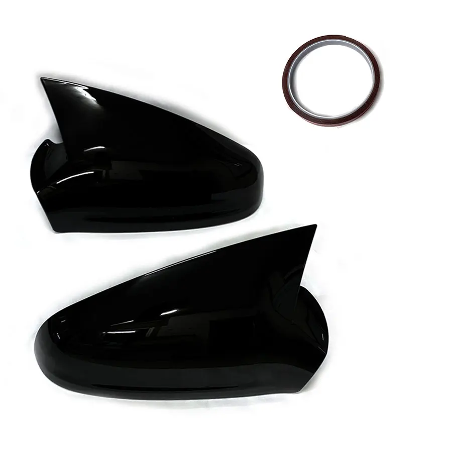product auto parts gloss black side mirror cover for opel 2004   2014 rearview mirror cover shell replacement for opel astra h 2004-6