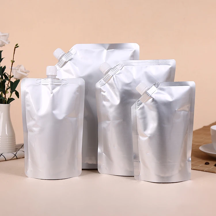 50-250ML Aluminum Foil Stand Up Liquid Bag Sauce Beverage Squeeze Small Water Drink Spout Pouch liquid packaging bags