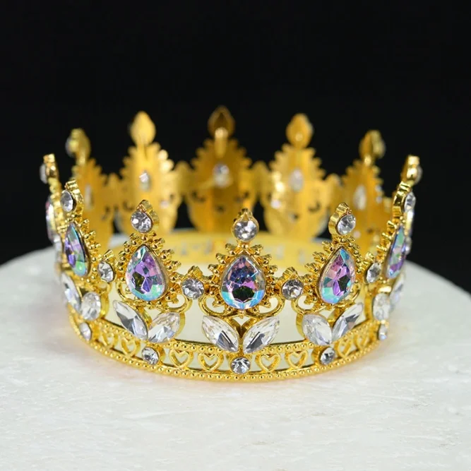 Оптовая продажа Лидер продаж прочная корона принцессы для букета торта прибытия в стиле барокко