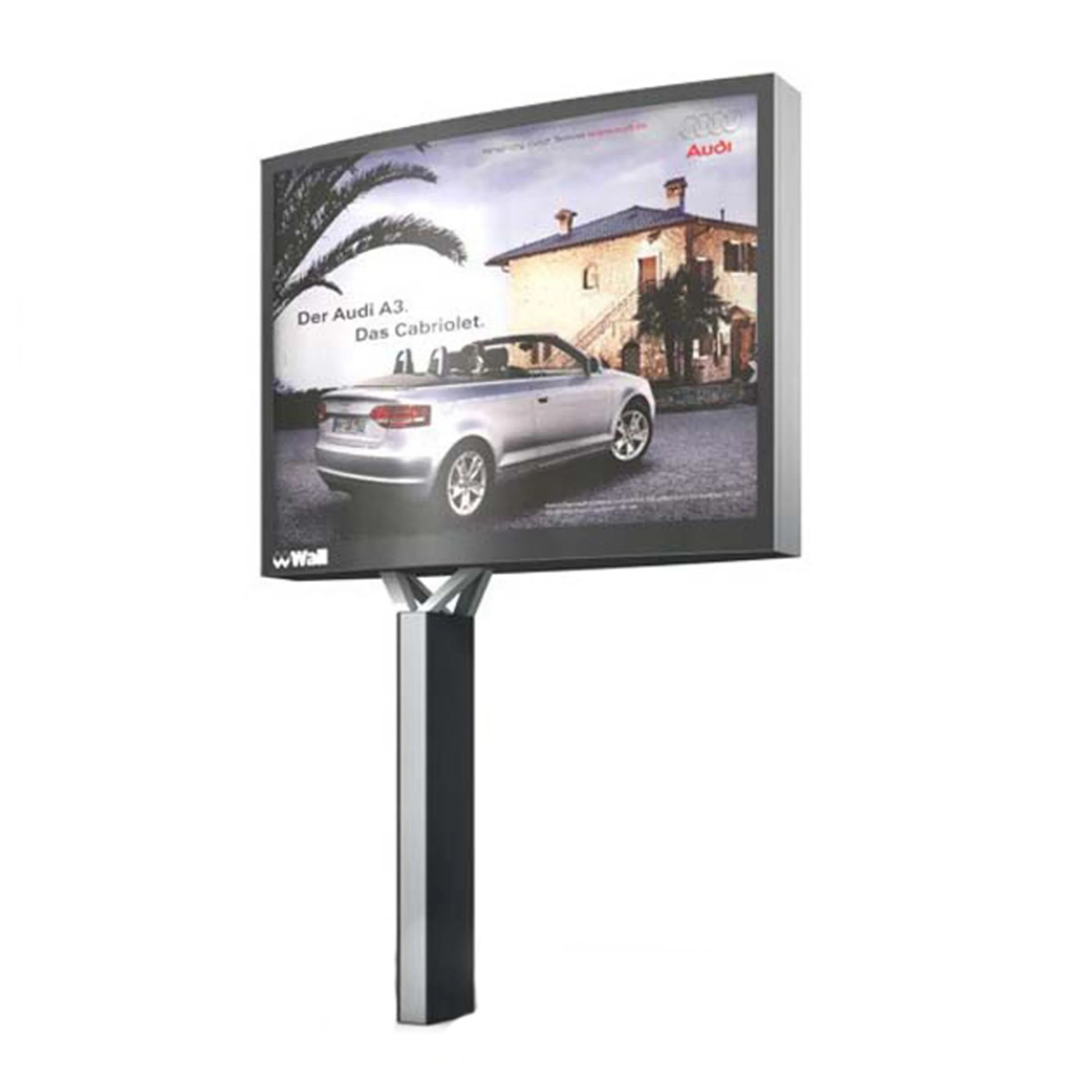 Outdoor Large 4x3 Single Side Scrolling Lightbox Advertising Billboard