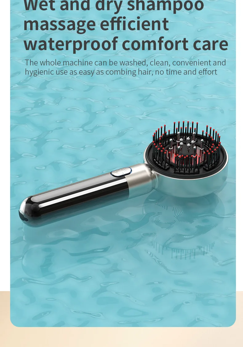Laser Hair-growing Comb Infrared EMS Scalp Care Portable Vibration Massage Hair Growth Device