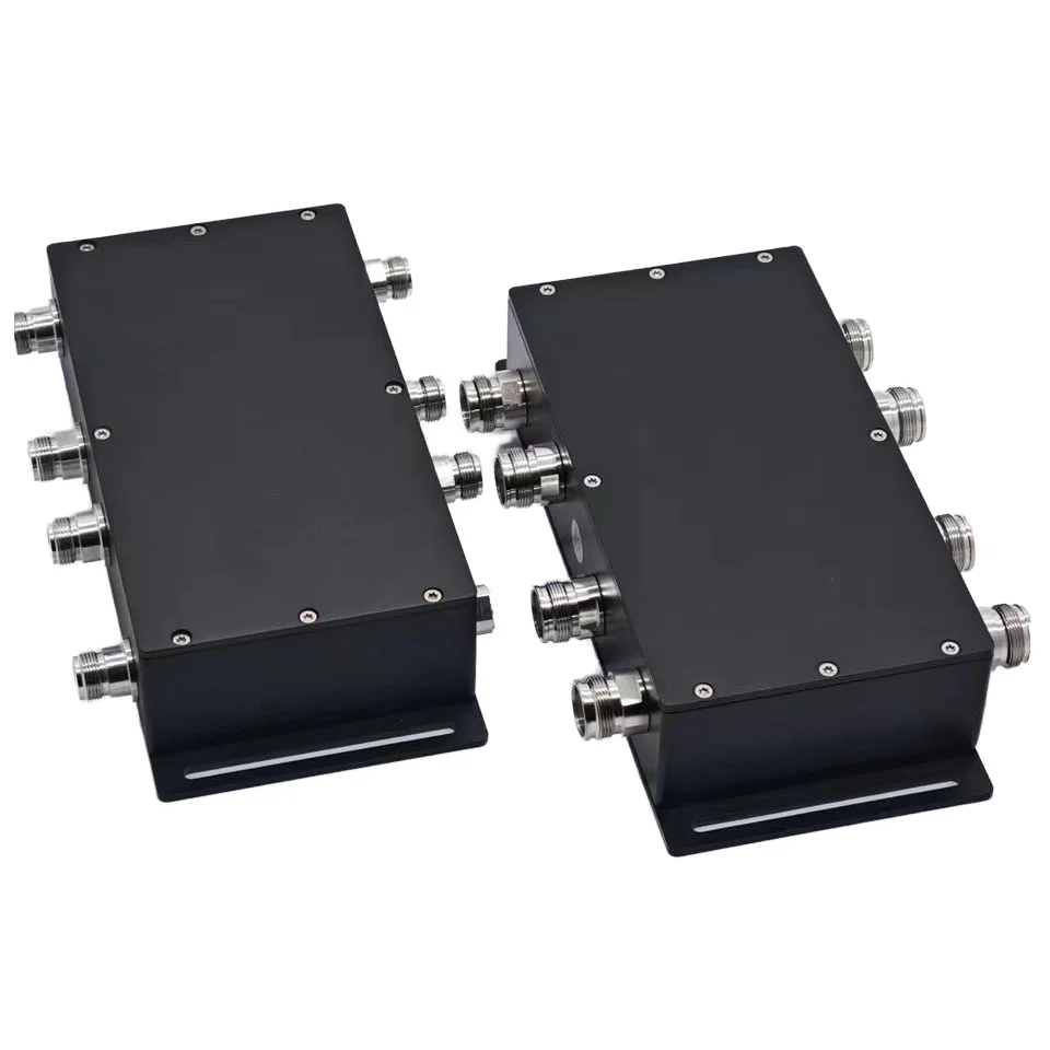 Raynool IBS 698-3800mHz 300W Hybrid Combiner 4.3-10 Female RF 4x4 4 in 4 Out Hybrid Coupler for Telecommunication