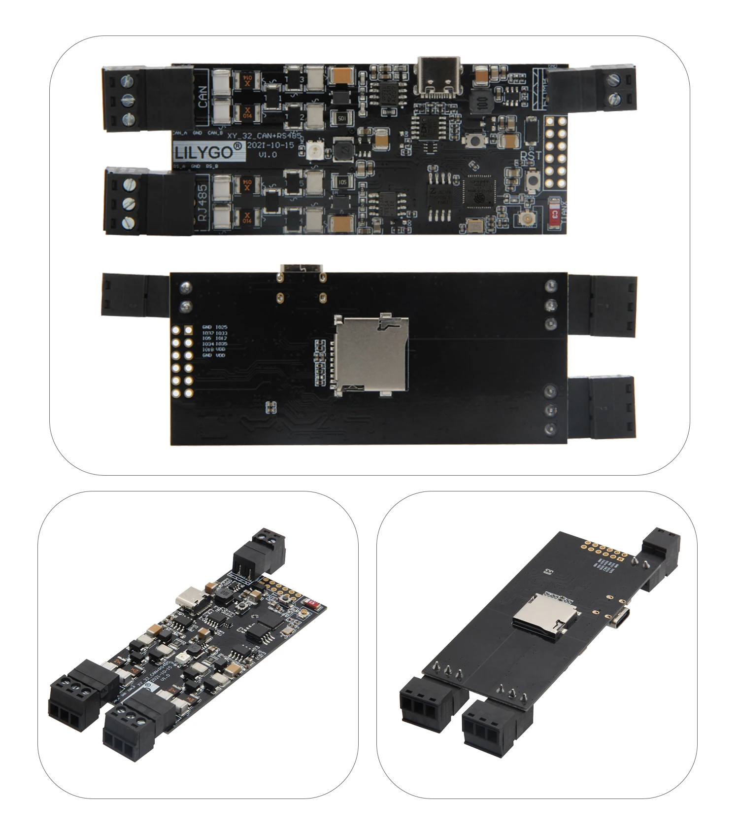 LILYGO T-CAN485 ESP32 CAN+RS-485 Iot Module from LILYGO on Tindie