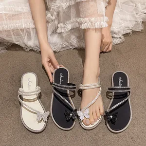 2026 Summer Fashionable Flat Platform Sandals for Women Customisable Fairy Style Slip-On Two-Way Wear Internet
