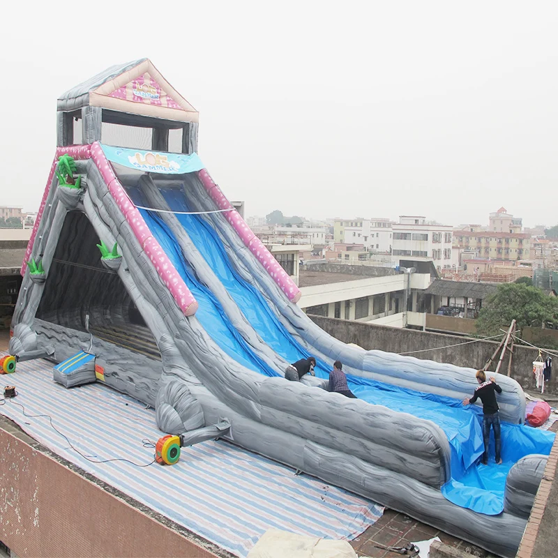 Custom PVC Inflatable Outdoor Water Slide Pool for Kids Fun inflatable games and Slides