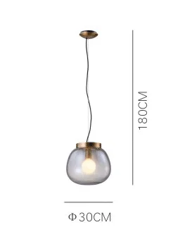 Светодиодная стеклянная люстра FILLUX E27, роскошный современный простой светильник для спальни, столовой, бара, стеклянный подвесной светильник