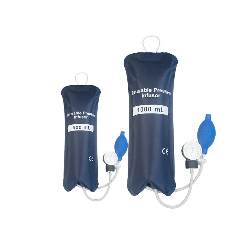 Reusable Use Infusion Pressure Bag IBP Infusor Bags 500ml, 1000ml, 3000ml for Medical Consumables