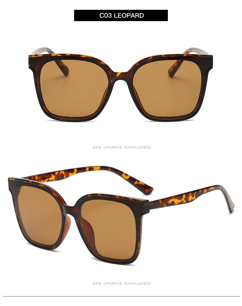 Chic Square Sunglasses for Women - 100% UV Protection