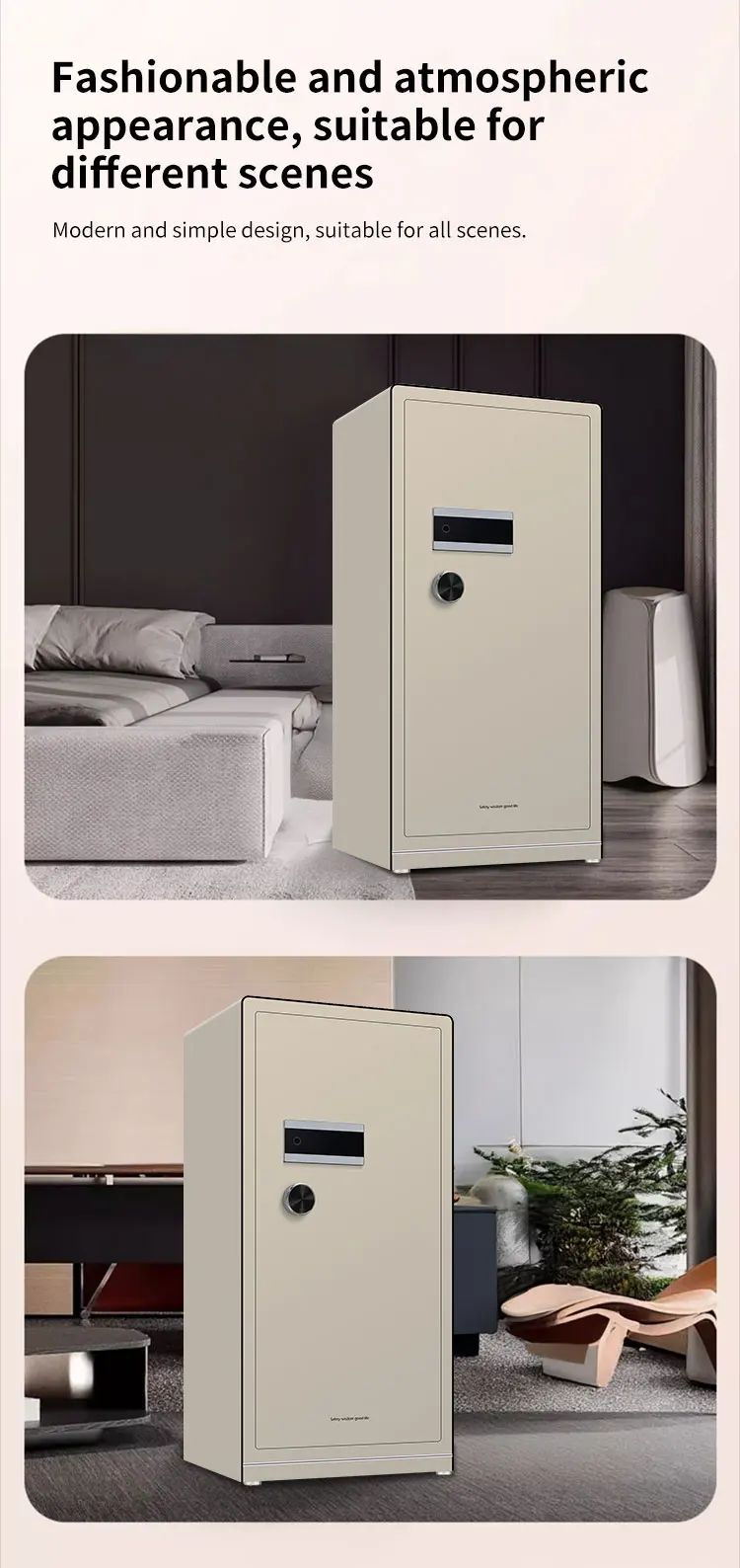 CEQSAFE High Quality WiFi Large Household Safe Cabinet All-Steel Commercial Anti-Theft Fingerprint Safe Box manufacture