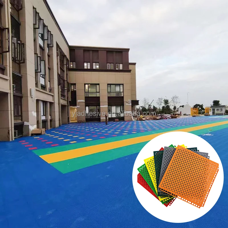 Durable PP Plastic Modular Interlocking Volleyball Court Flooring Material Cheap Indoor Basketball Sports Courts