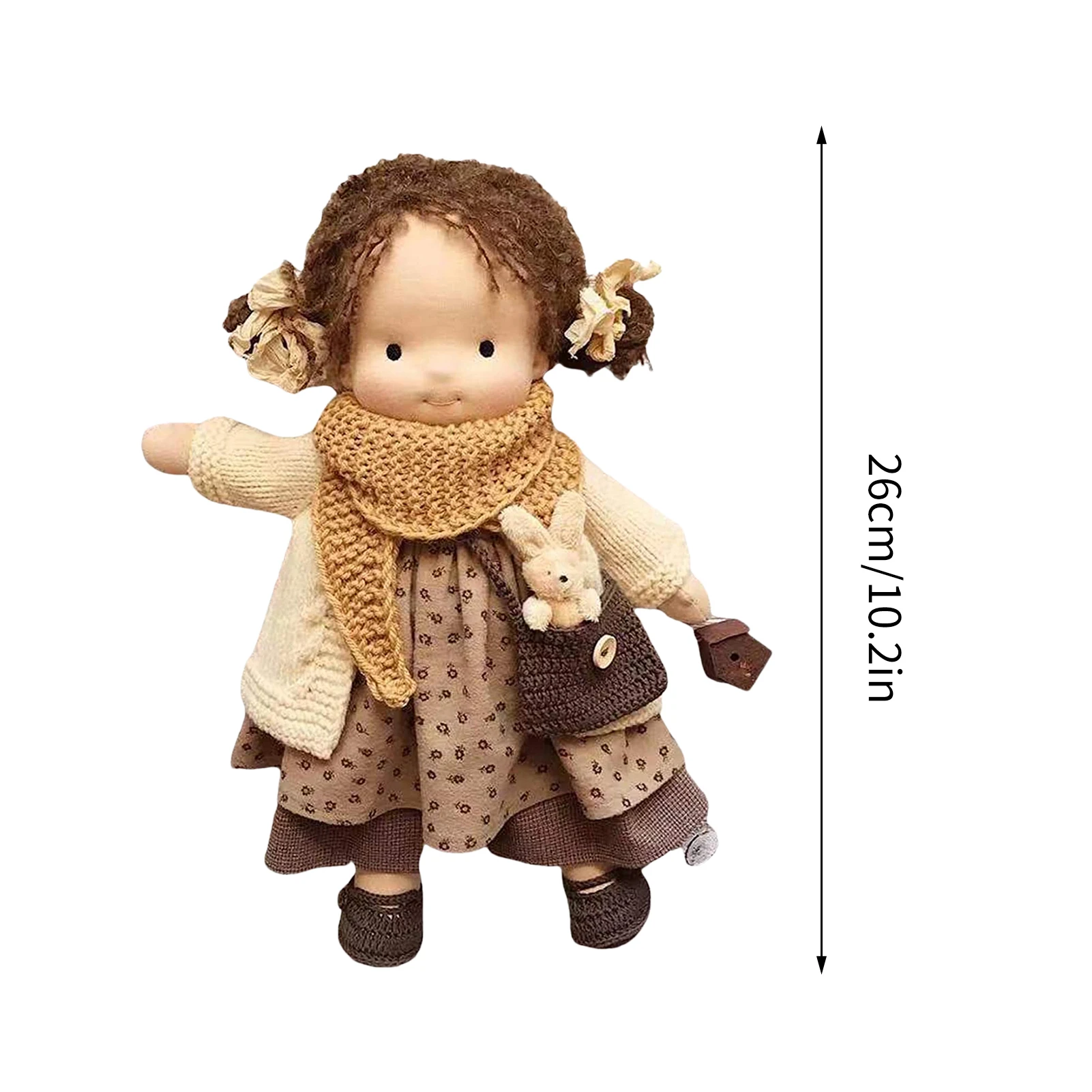 Emma popular 42 cm tall, 17 cm wide, movable rag doll all handmade