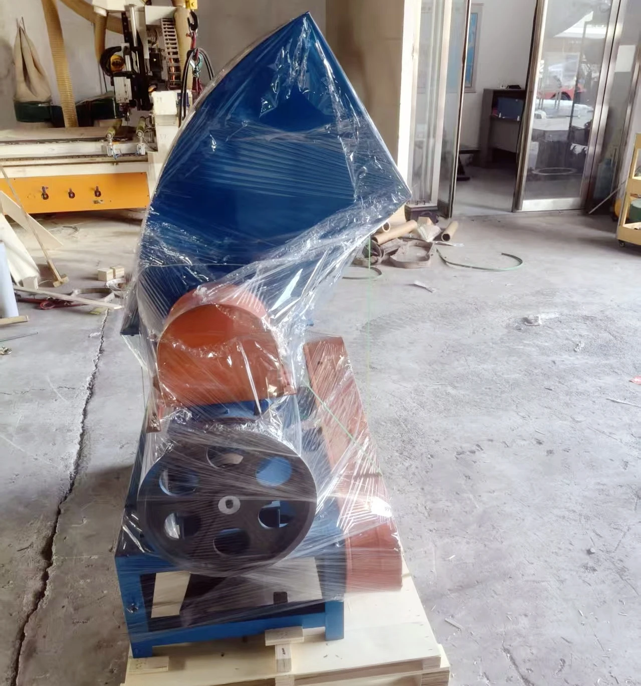 新型PE EPS泡沫热熔成型机PU聚苯乙烯泡沫回收机