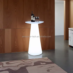 Waterproof RGB LED Bar Table Remote Control Illuminated Furniture for Living Room Hotel School Park-Color Changing Night Club