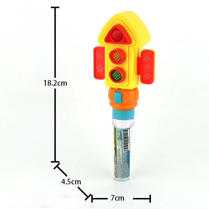 High Quality LED Traffic Light Shaped Flicker Toy Candy
