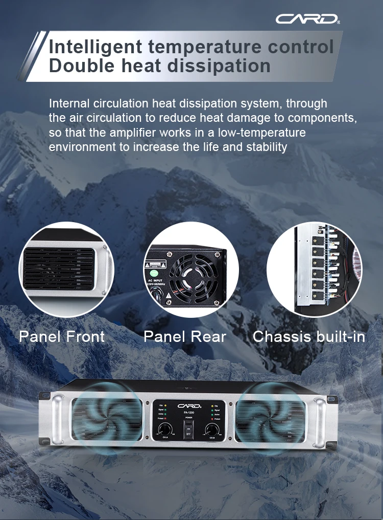 H Class Professional Amplifier - 1200W Power & Customizable