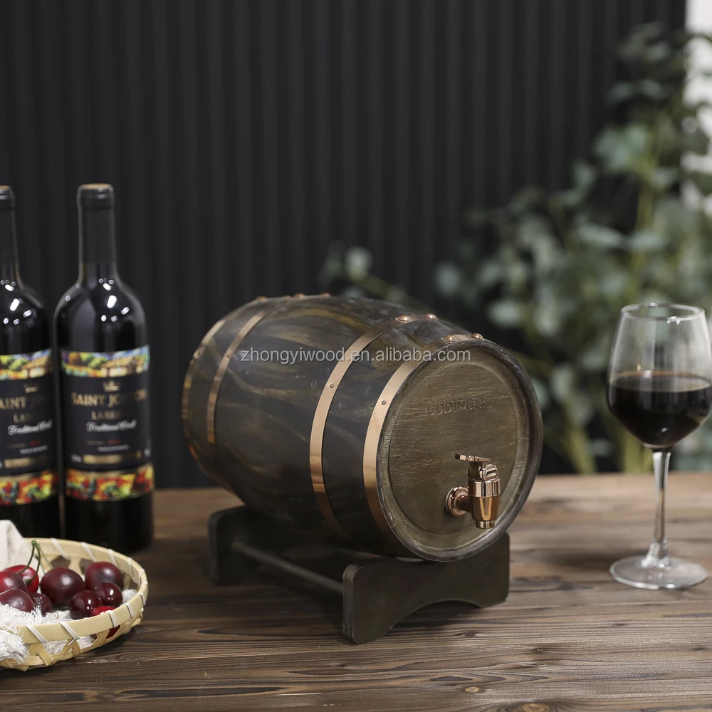Wooden Wine Barrel - Handcrafted Storage & Decor Solution