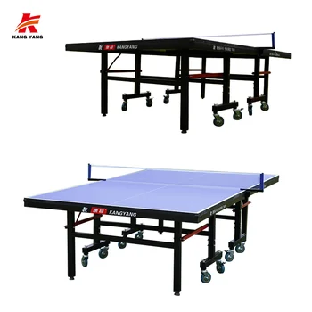Chinese Suppliers Double folding tennis table Indoor Movable Standard Ping Pong 25mm Table Tennis Tables