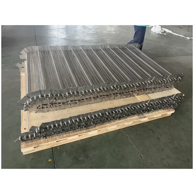 Wholesale Metal Conveyor Belt Customized Corrosion Resistance Stainless Steel Wire Mesh Belt for Sewage Waste Rubbish Treatment 3
