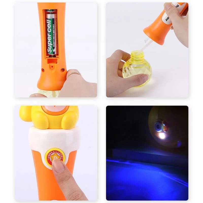 Совершенно новый пистолет-воздуходувка для пузырей Для TikTok Maker мультяшный Утконос Детская уличная упаковка пластиковая пузырьковая палочка