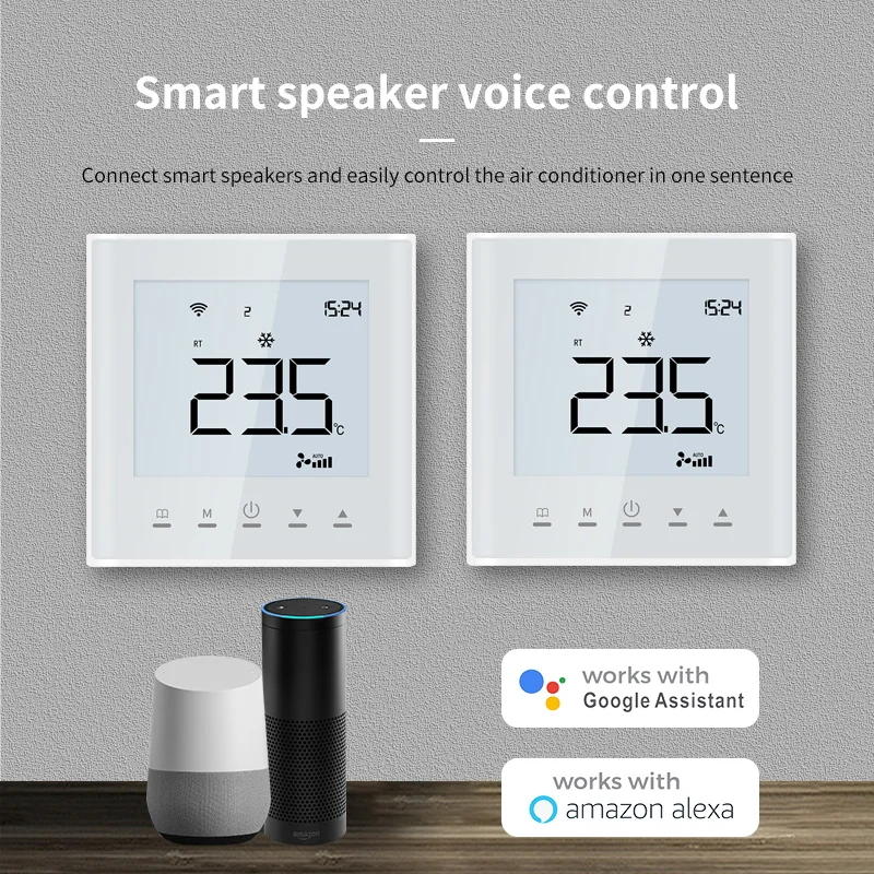 VRF Daikin Hitachi Mitsubishi Tuya Wifi Air Conditioner Smart Thermostat  for Google Home Alexa DuerOS WIFI Temperature