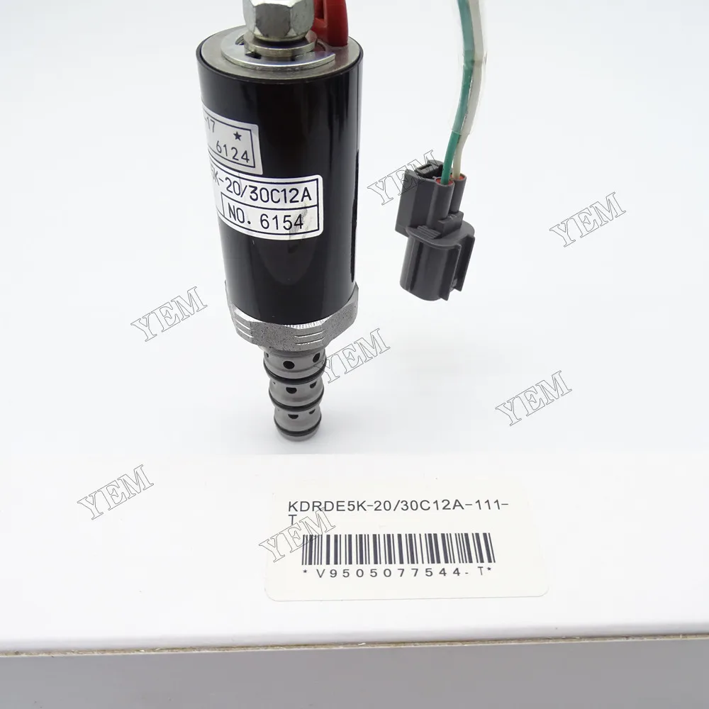 For Kobelco Solemoid Valve KDRDE5K-20 30C12A-111-T Agricultural Machinery Spare Parts