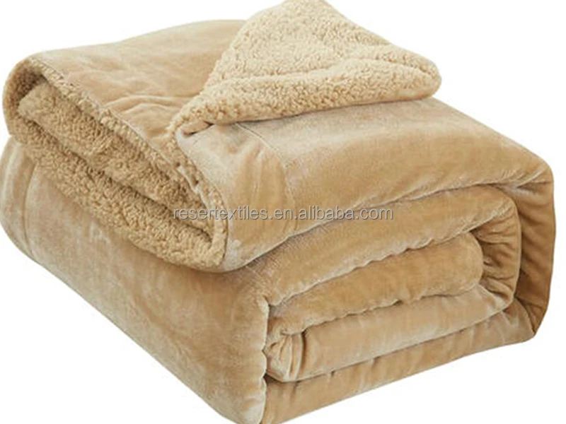 Reversible Sherpa Knitted Winter Throw Twin Queen Size Soft Warm Sofa Bed Couch Blankets | SUPER SOFT | WARM SOLID BLANKET