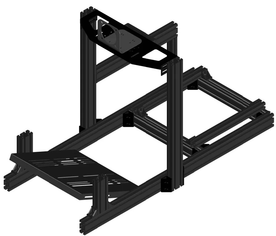 4080 Sliver Anodized Aluminium Profile for Sim Racing Rig