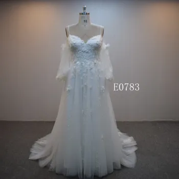 Factory Supply/Special Design/off-shoulder/Bridal Gown/High Quality/  ivory Graceful /wedding dress