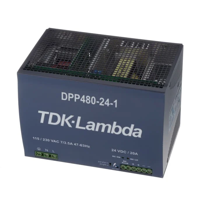 New and Original TDK-Lambda DPP480-24-1 Power Supply AC-DC 24V 20A 90-264V In Enclosed DIN Rail PFC Good Price