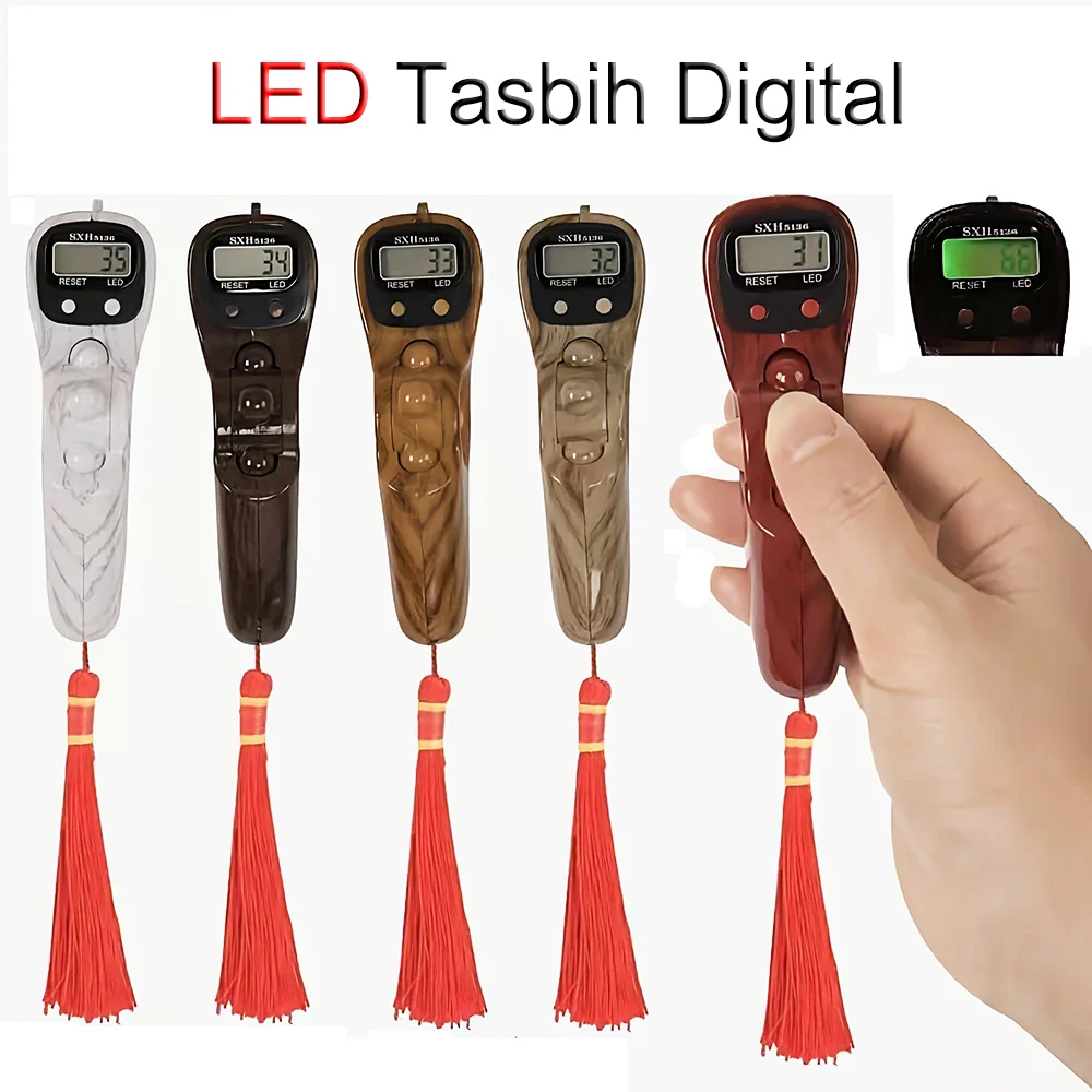 Digitale tasbih teller - lichtroze
