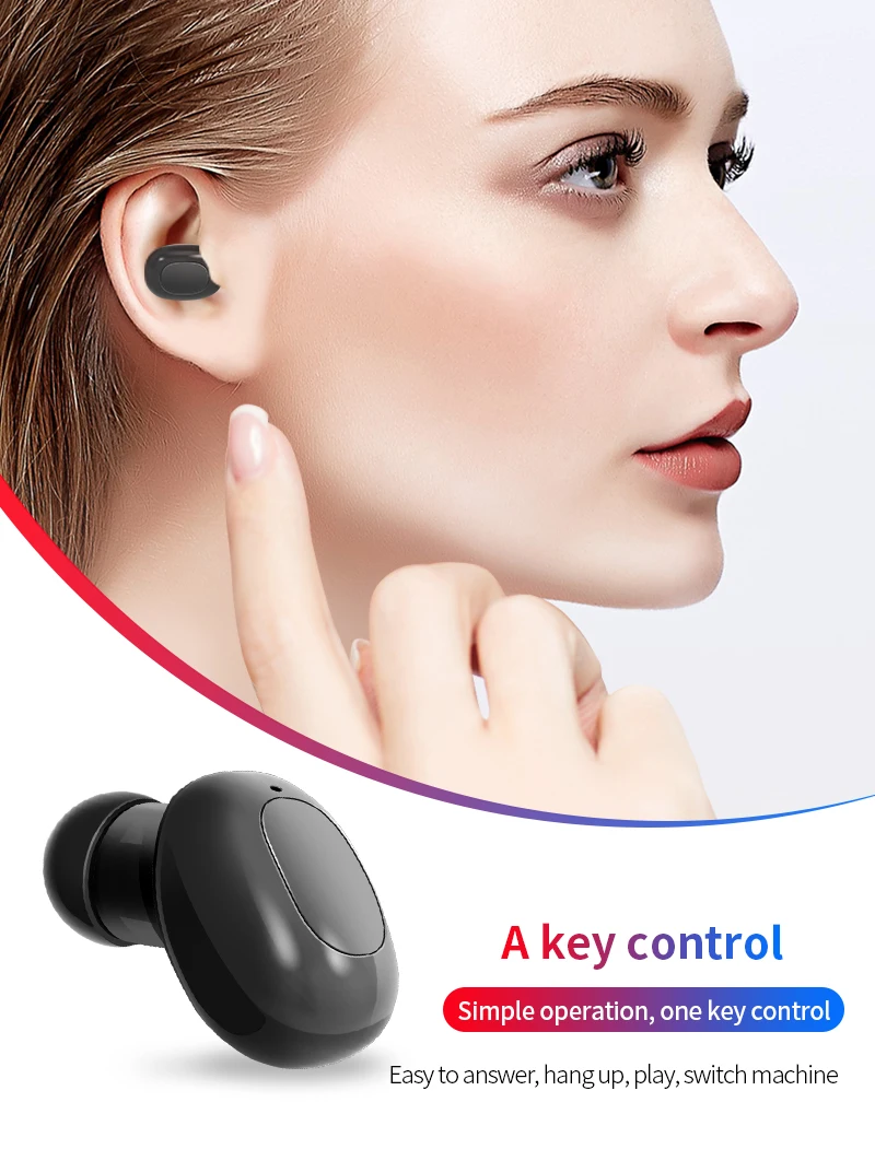 Горячая распродажа! A10 Беспроводная bluetooth-гарнитура на самом деле стерео Hi-Fi звук Бизнес Спорт курица наушники