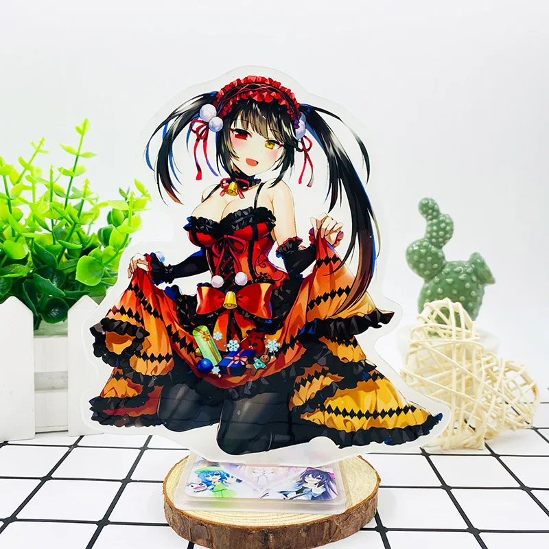 Date A Live Himekawa Yoshino Tokisaki Kurumi Acrylic Keychain Key ring  Pendant