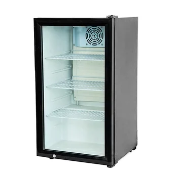 ホーム用野菜ディスプレイクーラー 透明ガラスドア冷蔵庫 80L SC-80H