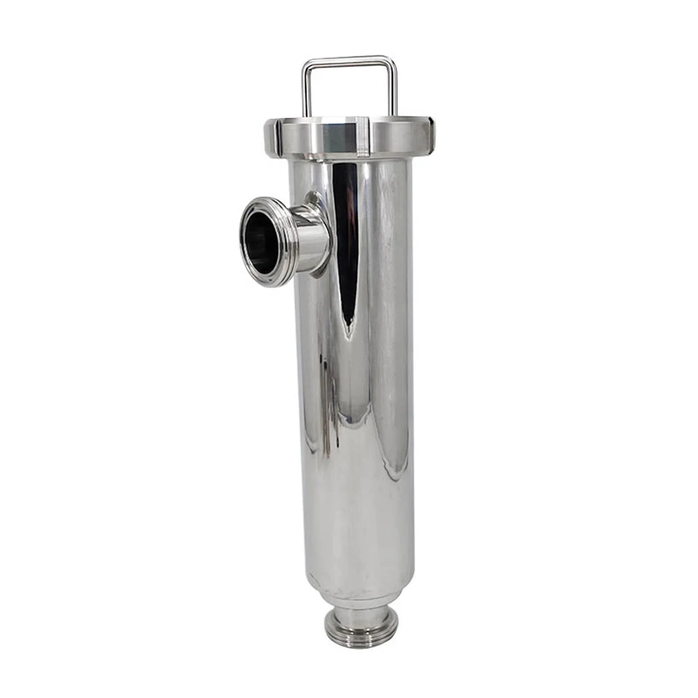 2 Inch Mirror Polish Straight Strainer Beverage Food Sanitary Stainless Steel Filter Beer Thread Angle Type Strainer