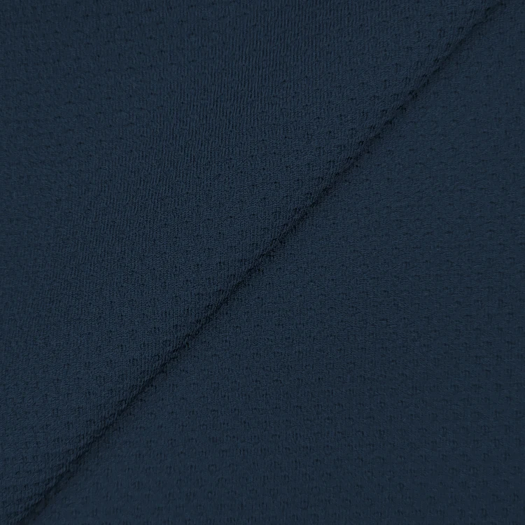 Solid Knitted Birds Eye Material Polyester Fabric , Breathable 100% Polyester Eyelet Fabric for Sportswear/ manufacture