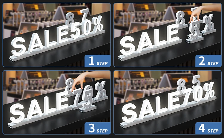 Magnetic LED Letter Signs - Customizable LED Capital Letters