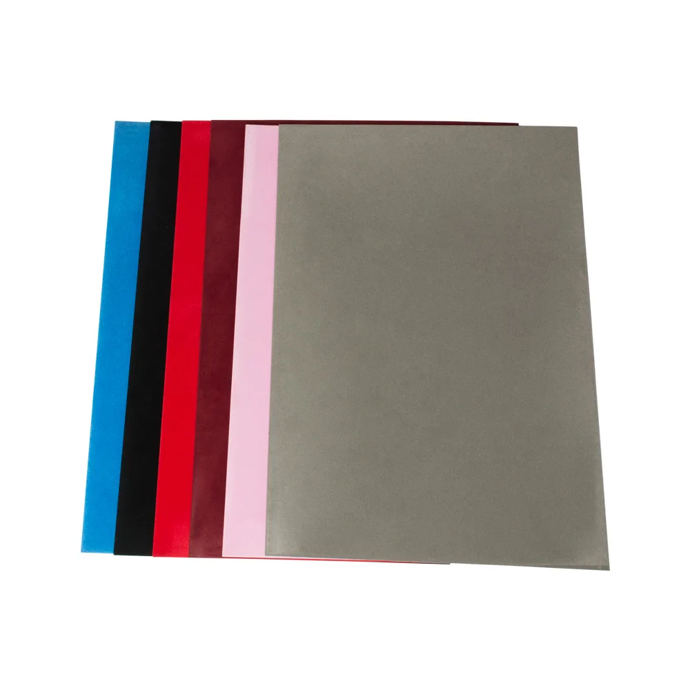 Soft Touch Velvet Flocking PVC Film Sheet High-End Colored Plastic for Stickers and Product Packaging Vacuum Forming Roll