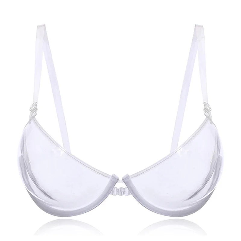 1pc Women's Clear Bra With Invisible Shoulder Strap, Disposable