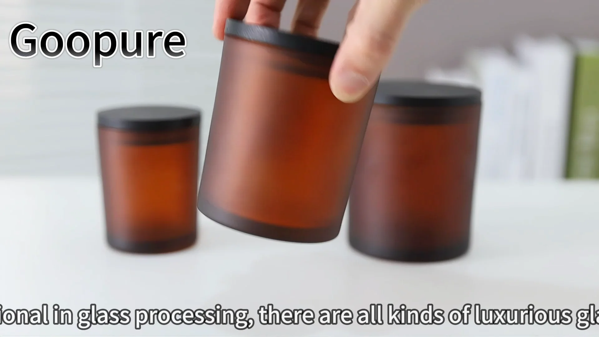 Wholesale 7oz 10oz 14oz Luxury Brown Amber Glass Candle Jars For Making ...