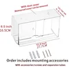 Transparent Wall-mounted tissue box with lid