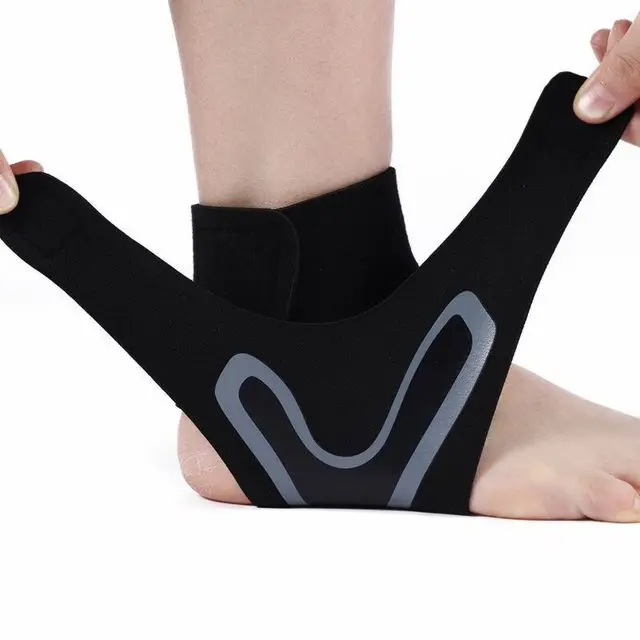 Foot Adjustable Sports Injury Protection Lace Support Ankle Brace Up Pain Relief Compression