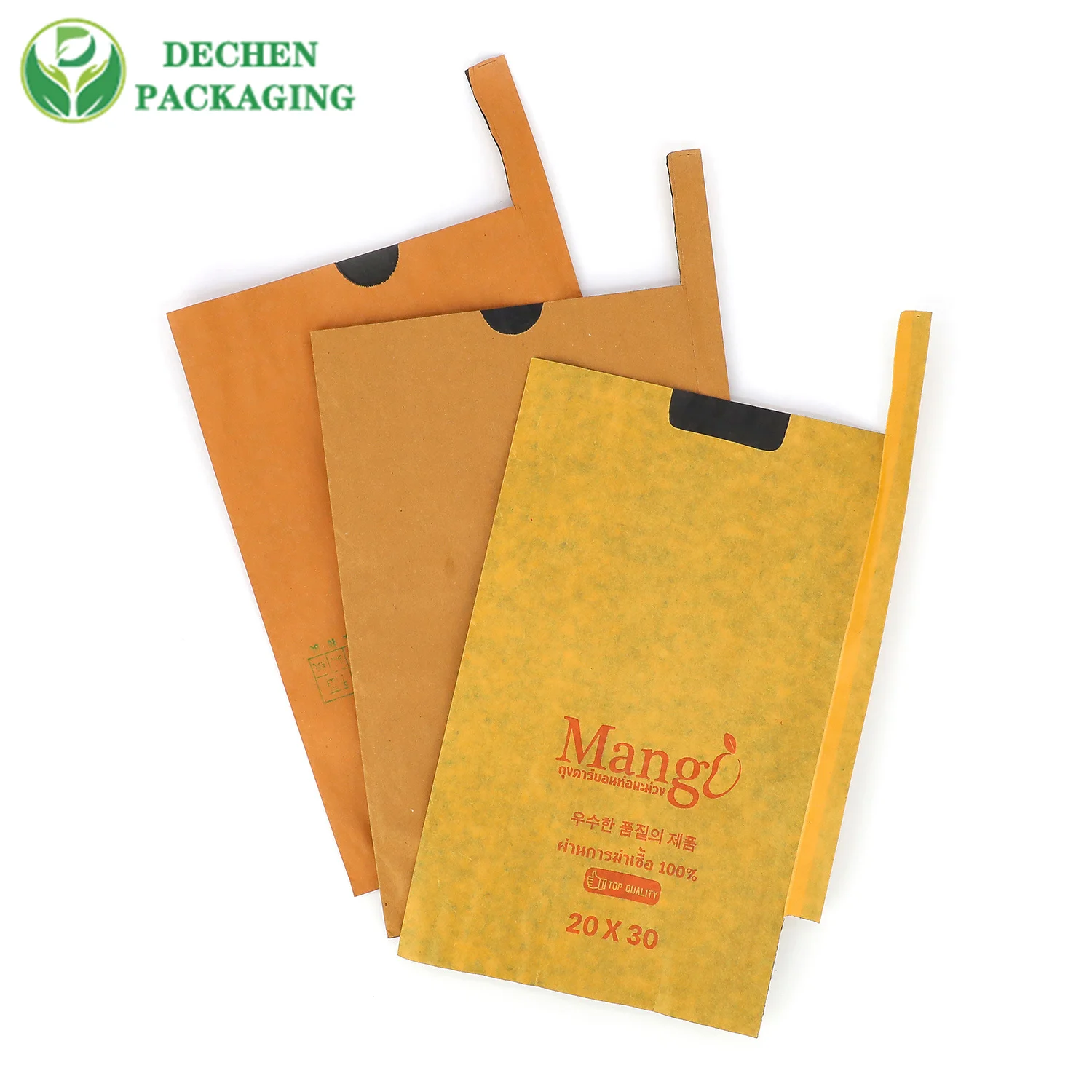 Papel protector blanco de guayaba para bolsa de embalaje de protección de pera de una sola capa de mango