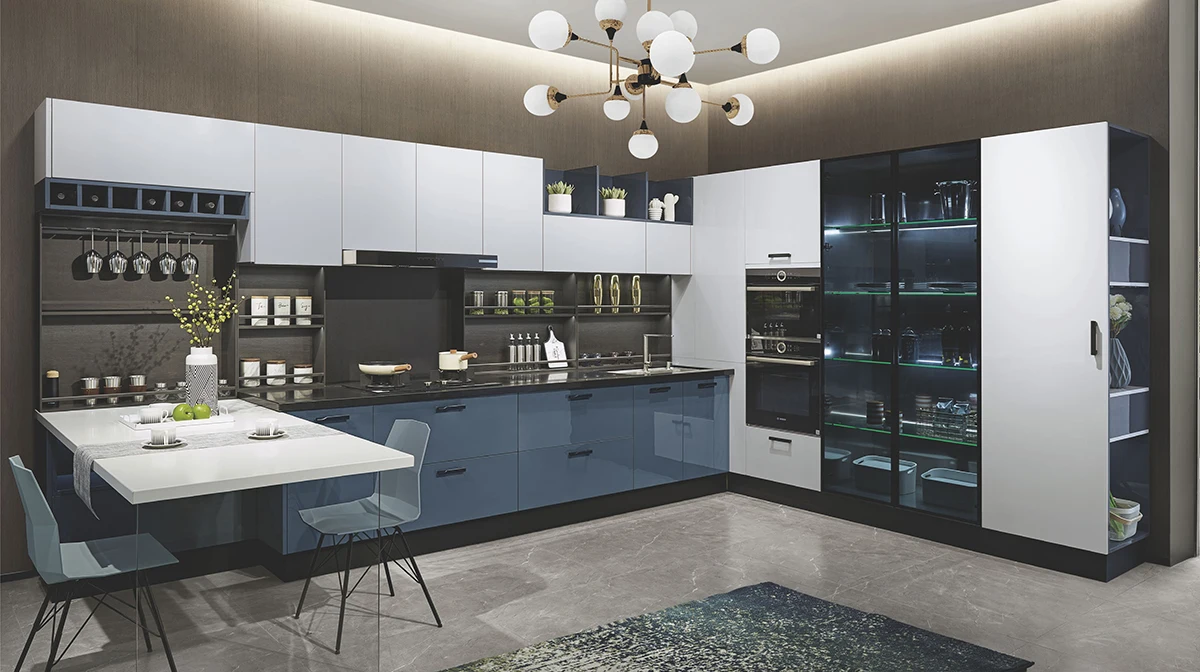 Modern Custom Kitchen Designs 304 Stainless Steel Kitchen